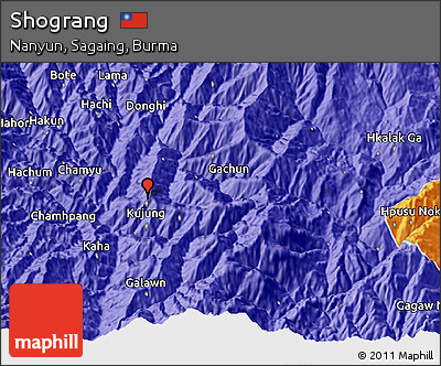 Political 3D Map of Shograng