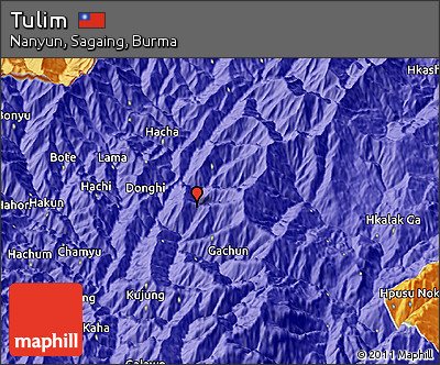 Political 3D Map of Tulim