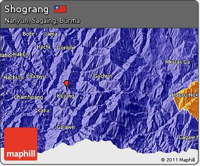 Political 3D Map of Shograng