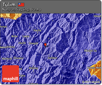 Political 3D Map of Tulim