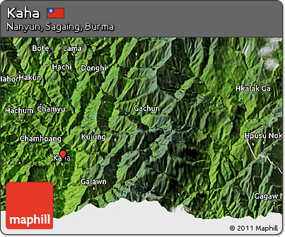 Satellite 3D Map of Kaha