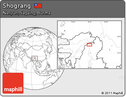 Blank Location Map of Shograng
