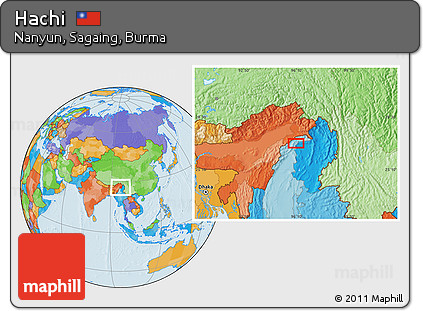 Political Location Map of Hachi