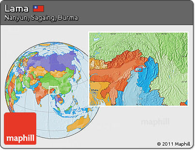 Political Location Map of Lama