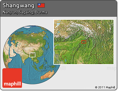 Satellite Location Map of Shangwang