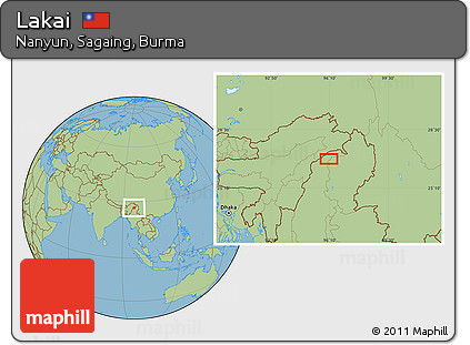 Savanna Style Location Map of Lakai
