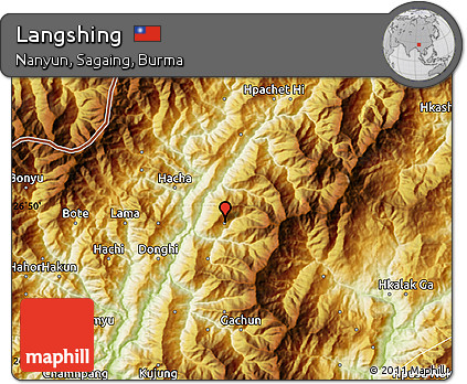 Physical Map of Langshing