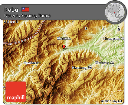 Physical Map of Pebu