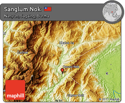 Physical Map of Sanglum Nok