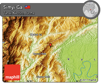 Physical Map of Simyi Ga