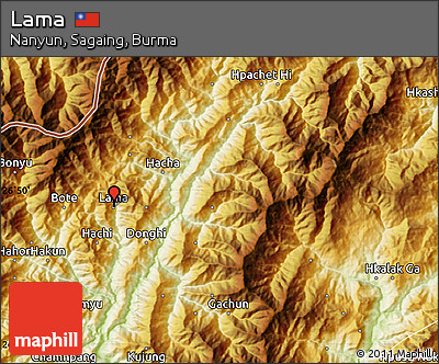 Physical Map of Lama