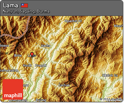 Physical Map of Lama