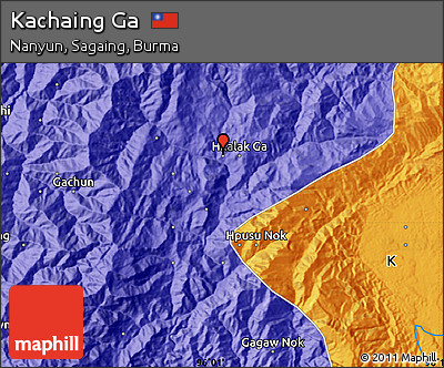 Political Map of Kachaing Ga