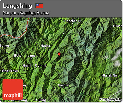 Satellite Map of Langshing