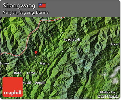 Satellite Map of Shangwang