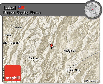 Shaded Relief Map of Lokai