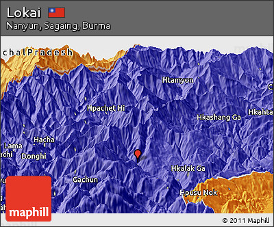 Political Panoramic Map of Lokai