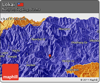 Political Panoramic Map of Lokai