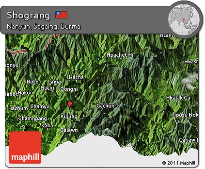Satellite Panoramic Map of Shograng