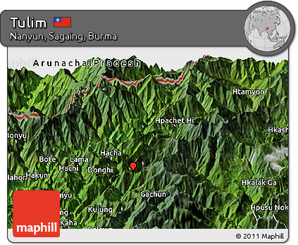 Satellite Panoramic Map of Tulim