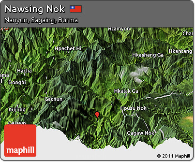 Satellite Panoramic Map of Nawsing Nok