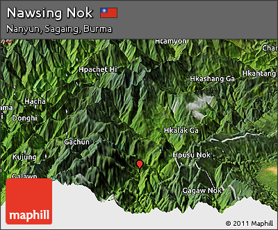 Satellite Panoramic Map of Nawsing Nok