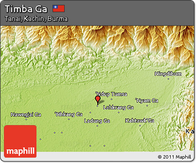 Physical 3D Map of Timba Ga