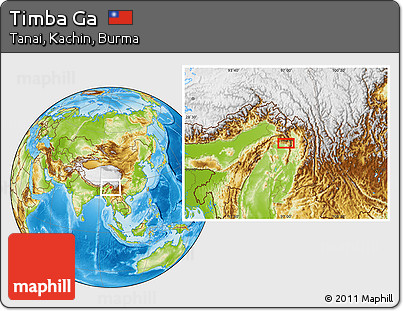 Physical Location Map of Timba Ga