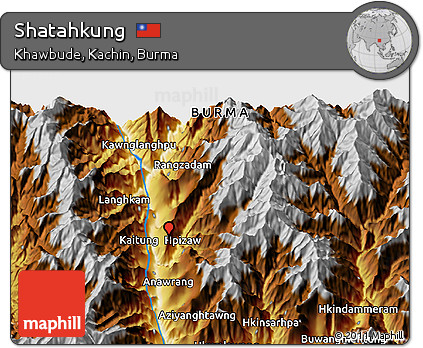 Physical 3D Map of Shatahkung