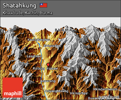 Physical 3D Map of Shatahkung