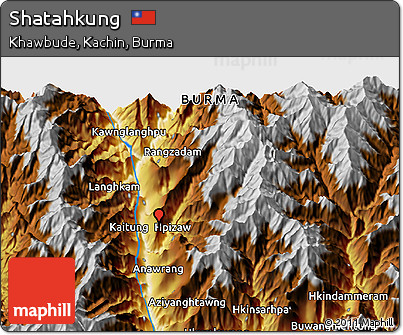 Physical 3D Map of Shatahkung