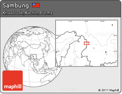 Blank Location Map of Sambung