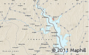 Shaded Relief Map of the area around 26° 50' 27" N, 99° 22' 30" W