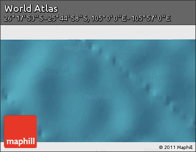 Satellite 3D Map of the Area around 26° 1' 26" S, 105° 28' 29" E