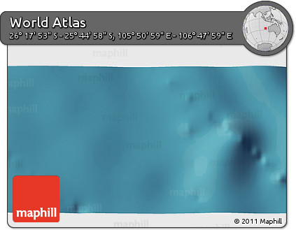 Satellite 3D Map of the Area around 26° 1' 26" S, 106° 19' 29" E