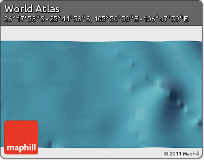Satellite 3D Map of the Area around 26° 1' 26" S, 106° 19' 29" E