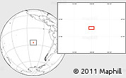 Blank Location Map of the area around 26° 1' 26" S, 108° 43' 29" W