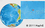 Physical Location Map of the area around 26° 1' 26" S, 108° 43' 29" W