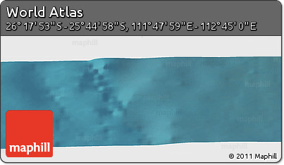 Satellite Panoramic Map of the Area around 26° 1' 26" S, 112° 16' 30" E