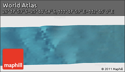 Satellite Panoramic Map of the Area around 26° 1' 26" S, 112° 16' 30" E