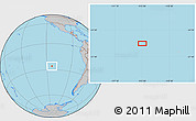 Gray Location Map of the area around 26° 1' 26" S, 113° 49' 29" W