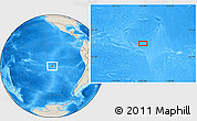 Shaded Relief Location Map of the area around 26° 1' 26" S, 113° 49' 29" W