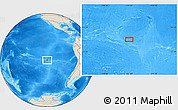 Shaded Relief Location Map of the area around 26° 1' 26" S, 114° 40' 30" W