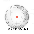 Outline Map of the Area around 26° 1' 26" S, 115° 31' 30" W, rectangular outline