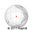 Outline Map of the Area around 26° 1' 26" S, 117° 13' 29" W, rectangular outline