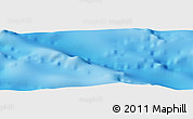 Shaded Relief Panoramic Map of the area around 26° 1' 26" S, 117° 13' 29" W
