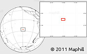 Blank Location Map of the area around 26° 1' 26" S, 118° 55' 30" W
