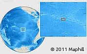 Shaded Relief Location Map of the area around 26° 1' 26" S, 118° 55' 30" W