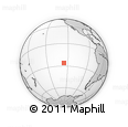 Outline Map of the Area around 26° 1' 26" S, 125° 43' 29" W, rectangular outline