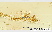 Physical 3D Map of the area around 26° 1' 26" S, 130° 7' 30" E
